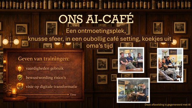 Visual van een AI-café