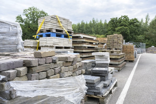 Foto van een materialendepot.