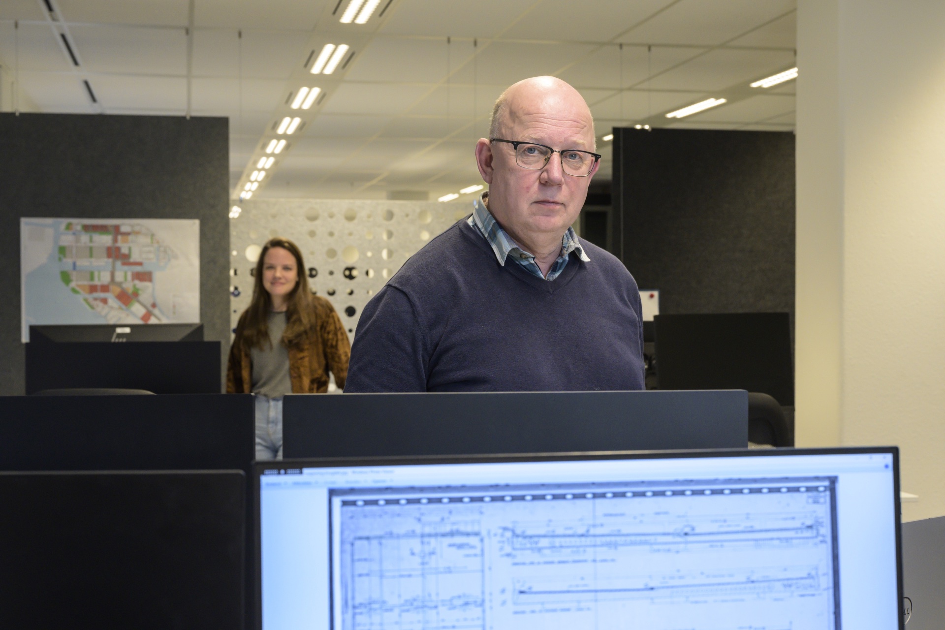 Jerry en Berber op kantoor 